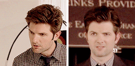 kingwolfhard:Ben Wyatt + looking into the camera