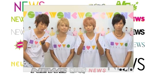 NEWS 10th Anniversary special message&amp;performance available on www.jehp.jp/news_