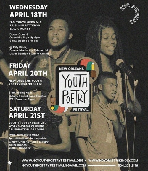 We’re less than 2 weeks away from the 2018 @noyouthpoetryfestival • this festival is one 