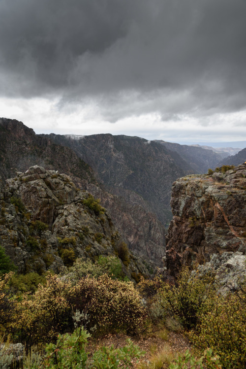 daskibum:Some moody shots from Black Canyon National Park, Colorado.  First day shooting on the