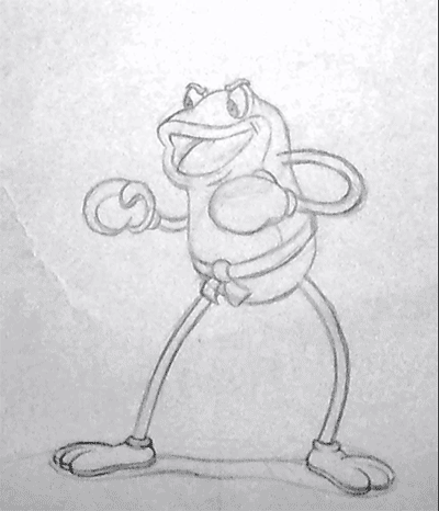jake-clark:  I’m excited to announce I’ll be posting CUPHEAD pencil animations and concepts and such, so follow me if you’d like to see more! These are the idle animations for the Frog Brothers - the first animations I ever did on the game!