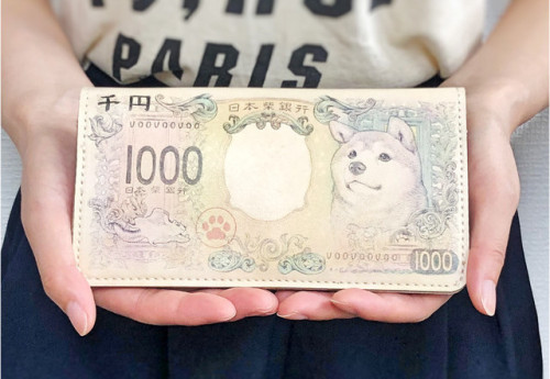Concept Japanese banknotes with shiba by artist Ponkichi is now available as cute merchandise.