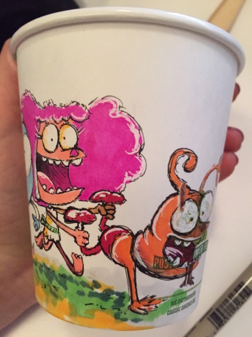 javadoodles: Harvey Beaks Java doodles! Throwback Thursday to this awesome Harvey cup by Java Doodle