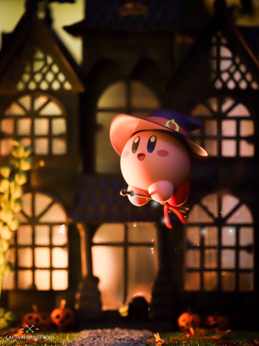 Nintendo Cafe — Happy Halloween | Kirby Art by Captain Spooky