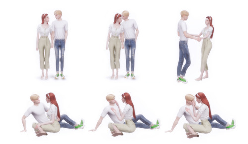 [ POSE+Dreaming ]6 couple posessims & park - made by @nickname-sims4 ❤Download
