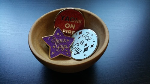 clevergirlfriend: Long time no see! I have a lot of new pins I’ve been working on that are now