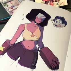 tanjatoons: As requested on my insta I drew garnet in  summer vibes 🙆‍♀️