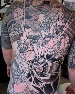 JASON LIU  Tattoo Design   Raijin  Fujin 風神與雷神