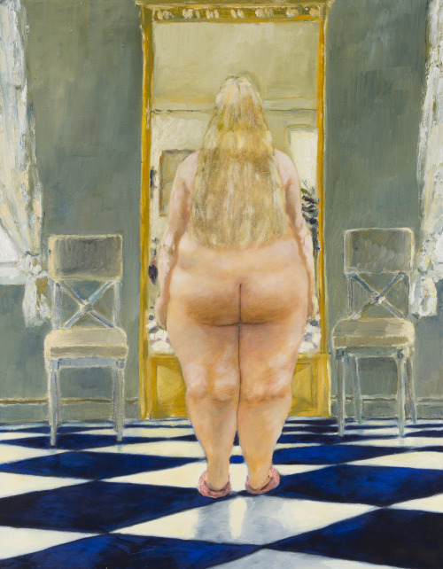 Daughter  -   Viggo Wallensköld , 1998-2000Finnish,b.1969- Oil on canvas 114.5 x 89.5  cm.
