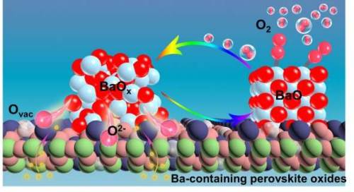  Mechanism of oxygen activation on barium-containing perovskite materialsA research team led by Prof