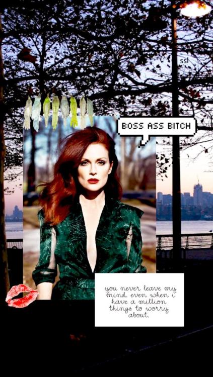 julianne moore lockscreencredit to @slayscreenlocksplease appreciate my work and reblog if you usedo