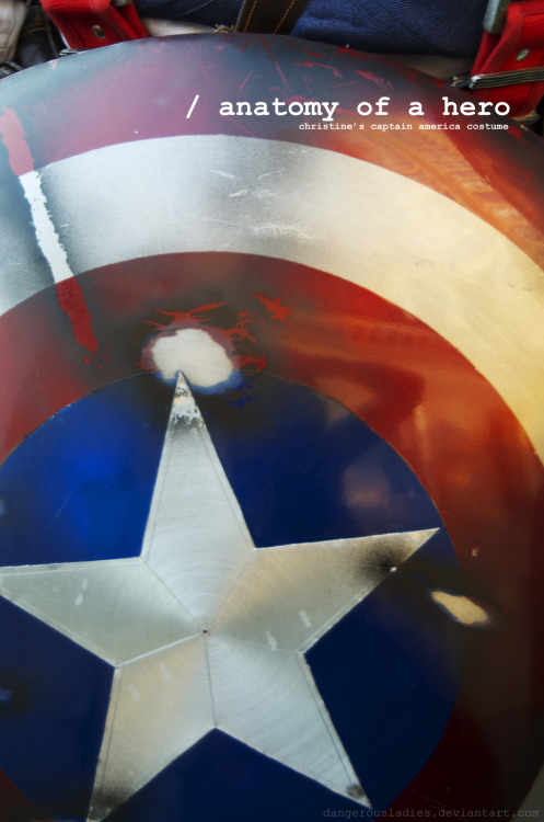 dieselpunkflimflam:  Captain America, by these dangerousladies.