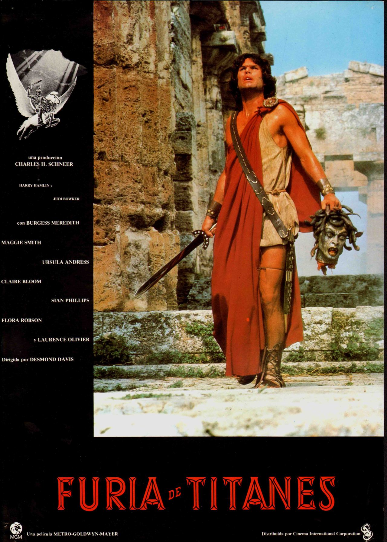 CLASH OF THE TITANS” (MGM 1981) Harry Hamlin as Perseus Judi