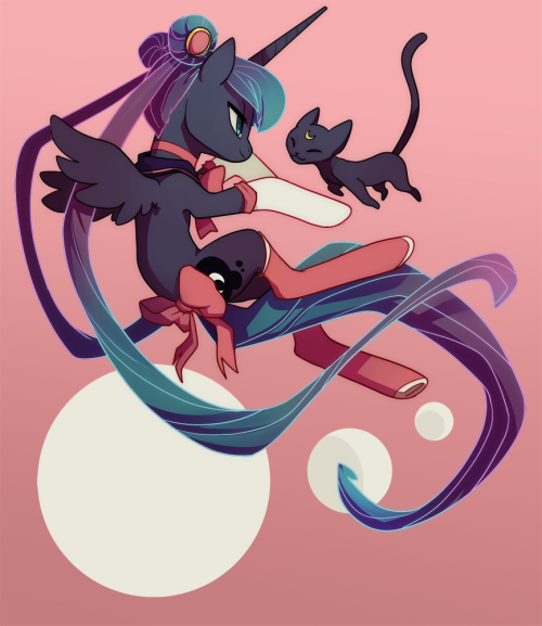 sam-bragg:  Moon Princess A middle school student named Princess Luna befriends Luna, a talking cat that gives her a magical broach enabling her to become Sailor Moon: a “pretty soldier in a sailor suit” destined to save Earth from the forces of evil.