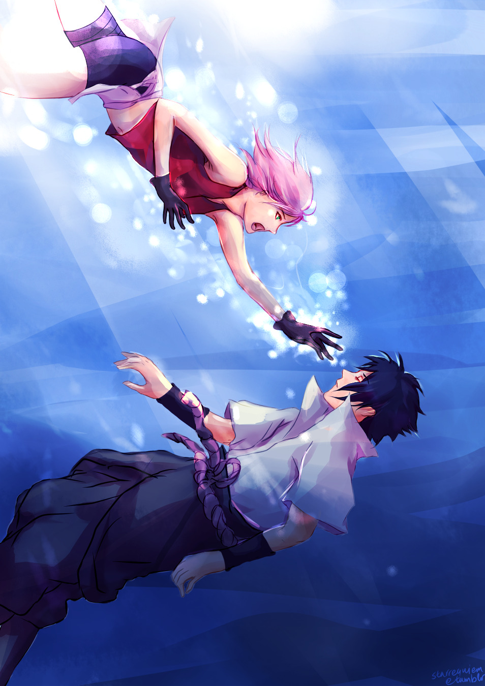 starrequiem:   SS Month-Day 13: Drowning[click for full view]  This pic is mainly