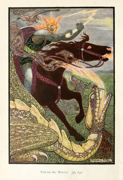 talesfromweirdland:Frank C. Papé illustration for the Russian Book of Fairy Tales (1916).