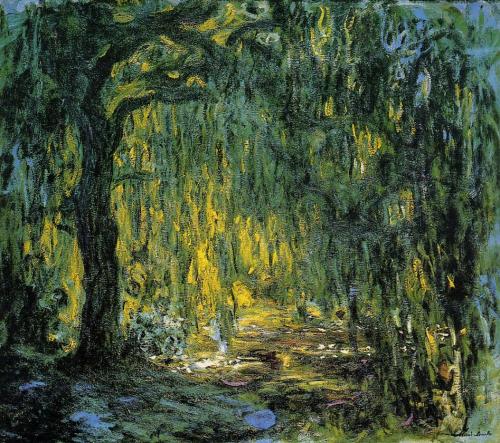 Weeping Willow  - Claude Monet ( 1921 - 1922) rightWeeping Willow  - Claude Monet ( 1918 - 1919)   l