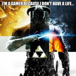 askzeuscosmic:  #SpaceEffect #COD #Assassins Creed 3 #Skyrim. This is who I choose to be….deal with IT!!!!😠😡👿