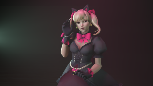 Porn Pics yhasgodleftus:  A quick cat dva warm up render