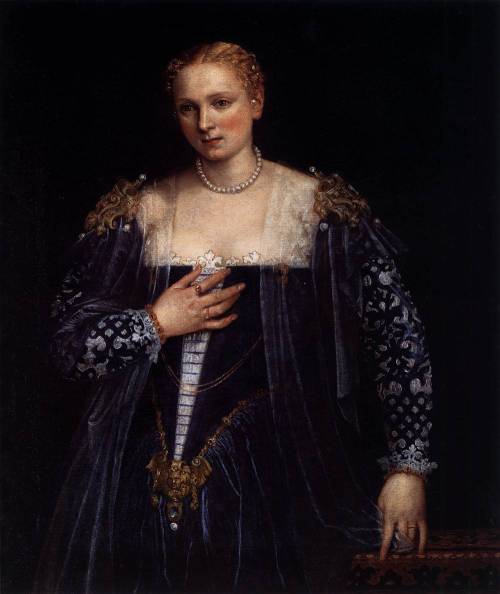 paolo-veronese: Portrait of a Venetian Woman (La Belle Nani), 1560, Paolo VeroneseMedium: oil,canvas