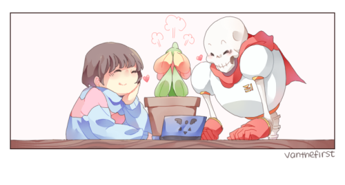 * Frisk and Papyrus use KISS!* &hellip;* It’s super effective!