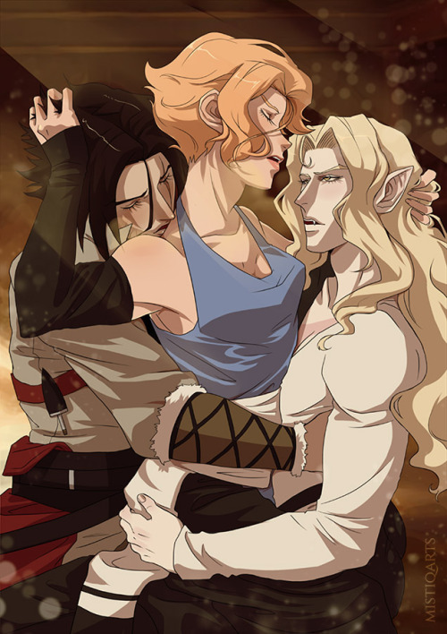 mistiqartsillustration: These three are just so perfectly made for each other, I just cant stop draw