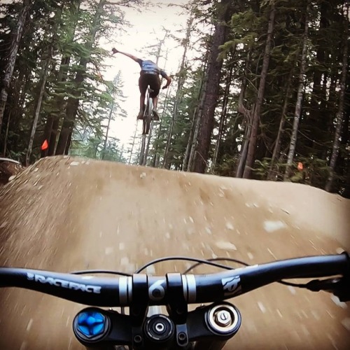 ridestoke:#handsoff when you #dropin to #whistler #aline and #sendit #konabikes #santacruzv10 #freer