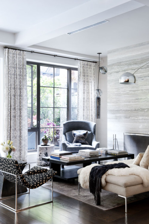 {The Manhattan apartment of architect David Howell and interior designer Steffani Aarons really spea