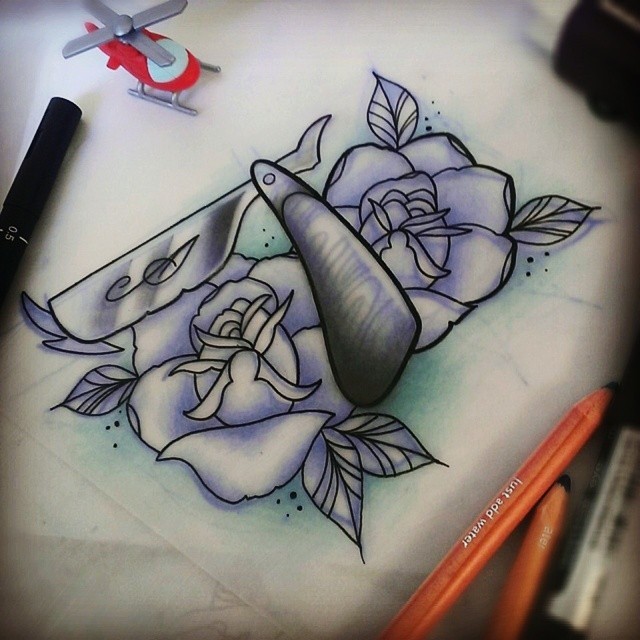 Sophie Adamson Tattoo Art — For next week hopefully :) That's a  helicopter...
