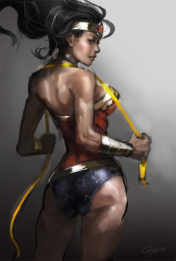 Fandoms-Females:  Comic Book Vixens #1 - The Truth Is A Weapon ( Wonder_Sketch_By_Jimbobox