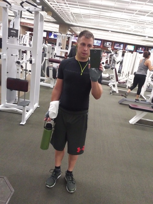 cojockintraining: Making some gym head way locked and controlled. Also shaved smooth all over. Happy
