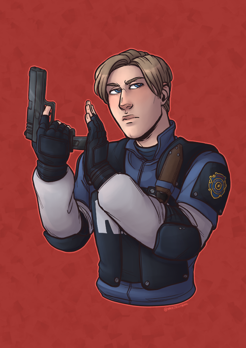 Leon Sexy handsome man KennedyCouldn’t help but draw him again because of the remake!
