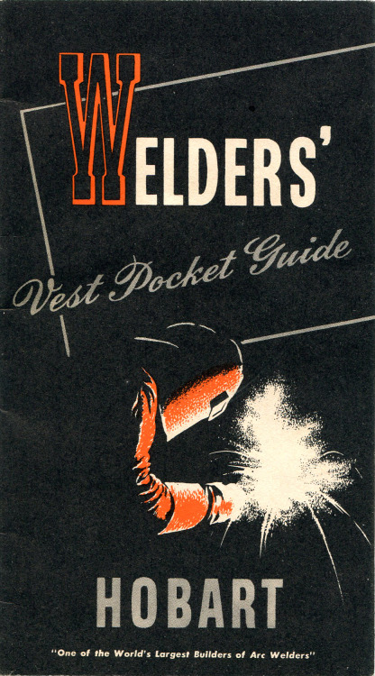 Vintage vest pocket welding guide, 1950s