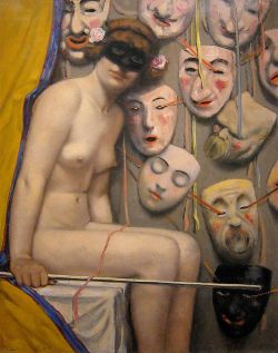 cg54kck:  Armand Rassenfosse (Belgian 1862-1934)La marchande de masques (1917)