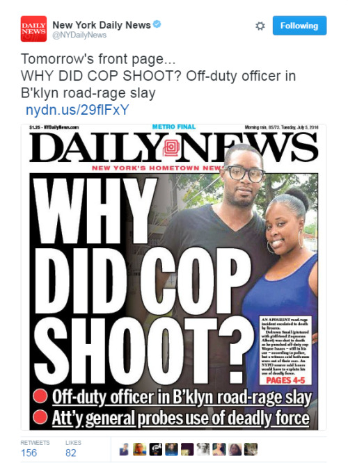 4mysquad:  #DelrawnSmall #BlackLivesMatter #NYPD  #StayWoke 
