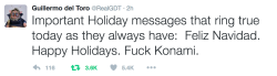 thatkindoffangirl:  Merry Fuck Konami everyone [x]