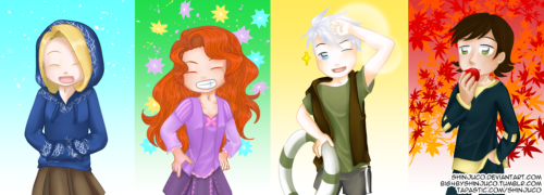 big4byshinjuco: Big 4 Along Seasons by shinjucoNew banner for my tapastic series Big4: Along Seasons