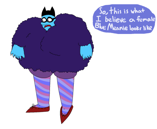 Tw: misogynyI wanted to share some ideas of what the girl Blue Meanies look like. I based some of th