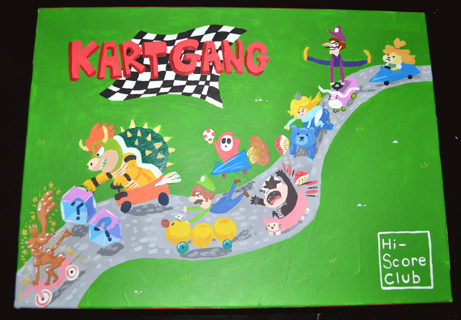 cardboardlife:   Photos of a board game I made based on Mario Kart for my friends