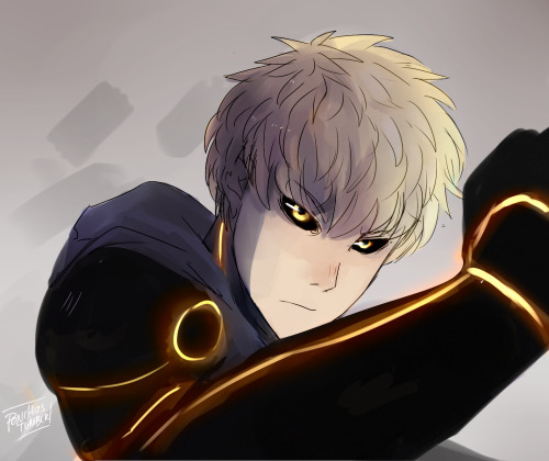 ponchizs: Reason why I’ll never finish a genos drawing: his arms