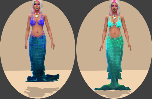 Deep Sea Mermaid Top Sims4 CC