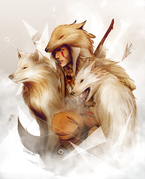 synnesai:  detail of his face:  Please view full view! took me forever to paint that