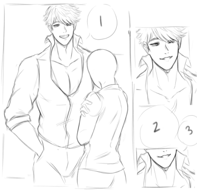 Ok. So. I was writing a comic about Diavolo wanting to make a pact with MC, this comic would happen after the actual events of...