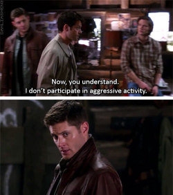 dahliasheng:  Things that totally happened on Supernatural, 7x23 - “Survival of the Fittest” 