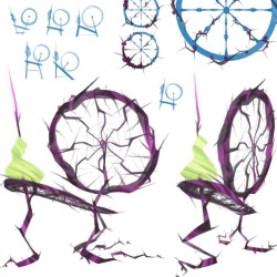 I am Back with my Sleeping Beauty Project!! Now onto Prop Design! Here is the Spinning Wheel!! I wasn&rsquo;t sure if I wanted a broken spinning wheel recronstructed by Maleficent&rsquo;s thornes or a Spinninh Wheel entirely made out of thornes hehe.