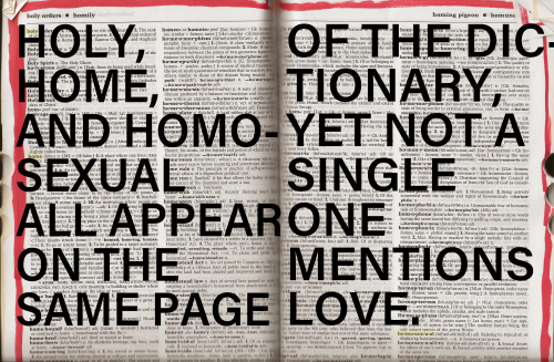Home, Holy, And Homosexual All Appear On The Same Page Of The Dictionary And Yet Not A Single One Mentions