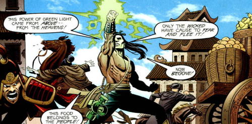 superheroesincolor:  Green Lantern: Dragon Lord Vol 1 (2001)  //   DC ComicsJong Li (Dragon Lord)Story: Doug Moench, art: Paul Gulacy