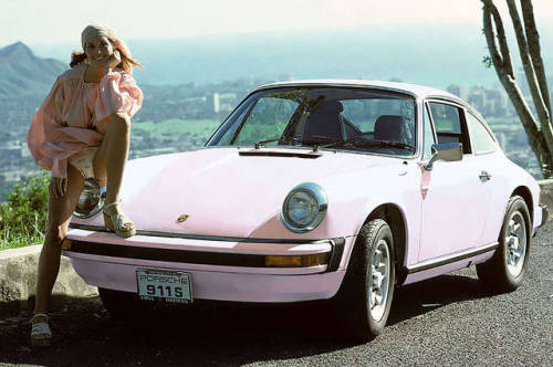 classicnudes: Marilyn Lange, PMOM - May 1974, with the Porsche 911S she received as Playmate of the 