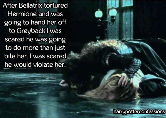 Harry Potter Confessions. — After Bellatrix Tortured Hermione And Was Going  To...