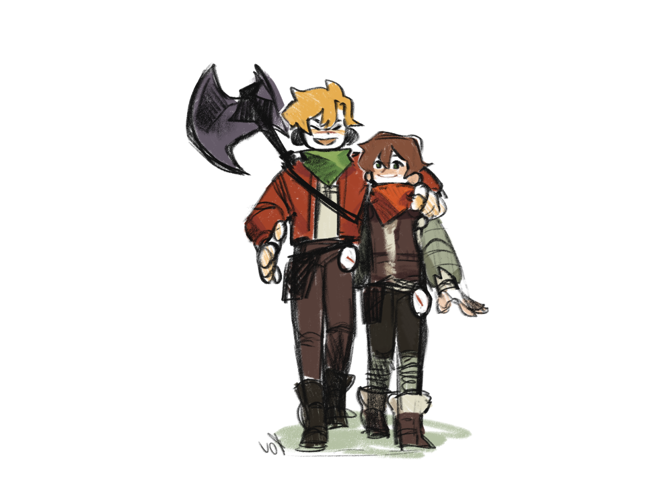 Tommy and Tubbo, basically by XEpicGameQuestsX on DeviantArt